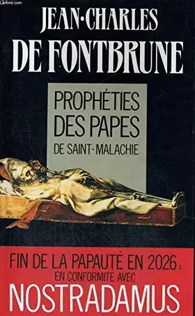 Couverture du produit · Prophétie des papes de saint-malachie
