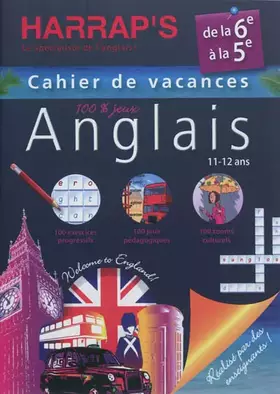 Couverture du produit · Harrap's Cahier de vacances anglais - De la 6ème à la 5ème