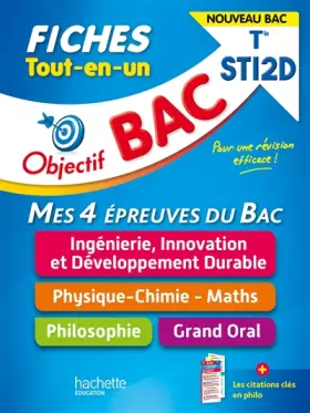 Couverture du produit · Objectif BAC Fiches Tout-en-un Tle STI2D