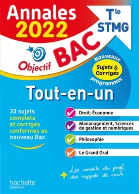 Couverture du produit · Annales BAC 2022 - STMG Tout-en-un - Nouveaux programmes
