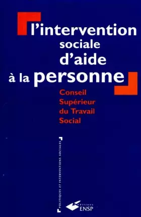 Couverture du produit · L'intervention sociale d'aide à la personne