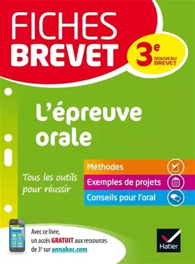 Couverture du produit · Fiches brevet L'épreuve orale: spécial nouveau brevet