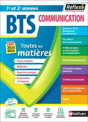 Couverture du produit · Toutes les matières - BTS Communication - Réflexe - Examens