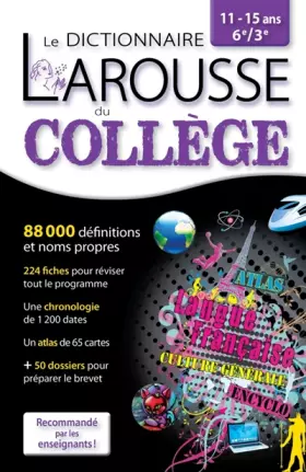 Couverture du produit · Larousse dictionnaire du Collège