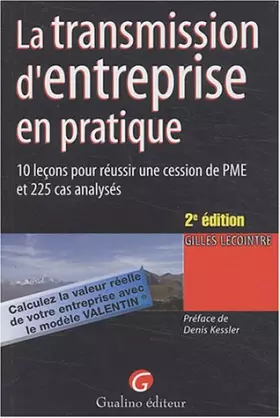 Couverture du produit · La transmission d'entreprise en pratique