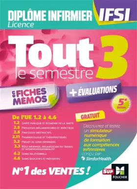 Couverture du produit · Tout le semestre 3 en fiches mémos - DEI IFSI - Révision et entrainement
