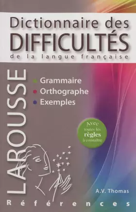 Couverture du produit · Dictionnaire des difficultés de la langue française