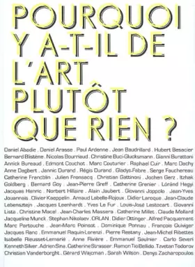 Couverture du produit · Pourquoi y a t'il de l'art plutôt que rien ?