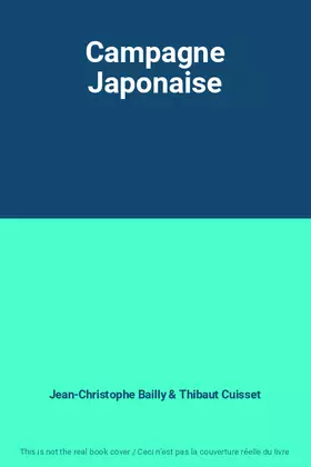 Couverture du produit · Campagne Japonaise