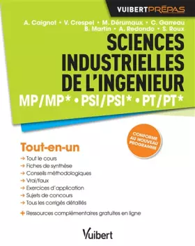 Couverture du produit · Sciences industrielles de l'ingénieur - MP/MP* PSI/PSI* PT/PT* - Conforme au nouveau programme