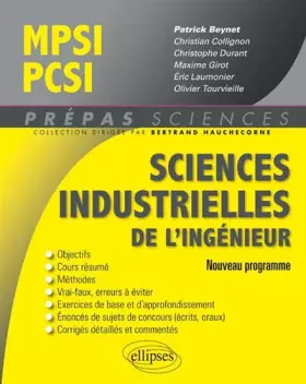 Couverture du produit · Sciences Industrielles de l'Ingénieur MPSI PCSI Nouveau Programme