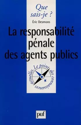 Couverture du produit · La responsabilité pénale des agents publics