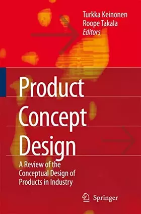 Couverture du produit · Product Concept Design: A Review of the Conceptual Design of Products in Industry