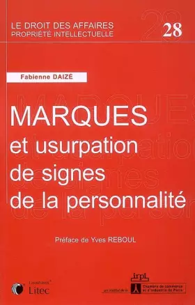 Couverture du produit · Marques et usurpation de signes de la personnalité