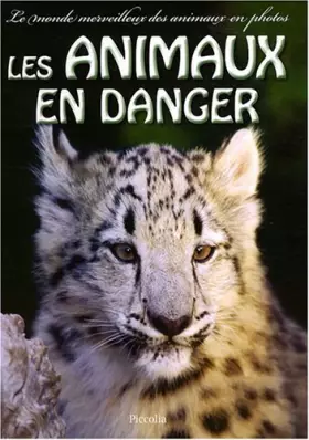 Couverture du produit · Les animaux en danger