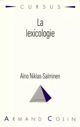 Couverture du produit · La lexicologie