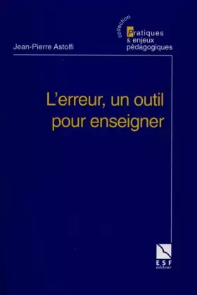 Couverture du produit · L'Erreur, un outil pour enseigner