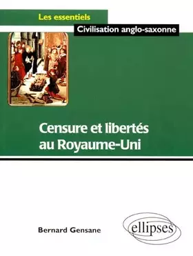 Couverture du produit · Censure et libertés au Royaume-Uni