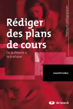 Couverture du produit · Rédiger des plans de cours: De la théorie à la pratique
