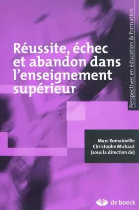 Couverture du produit · Réussite, échec et abandon dans l'enseignement supérieur (2012)