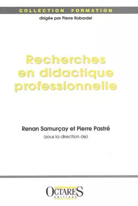 Couverture du produit · Recherches en didactique professionnelle