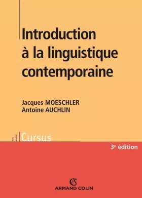 Couverture du produit · Introduction à la linguistique contemporaine