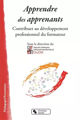 Couverture du produit · Apprendre des apprenants: Contribuer au développement professionnel du formateur
