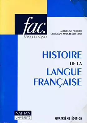 Couverture du produit · Histoire de la langue française