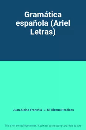 Couverture du produit · Gramática española (Ariel Letras)