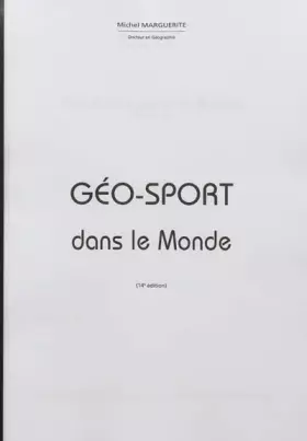 Couverture du produit · Géo-sport dans le monde