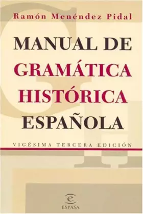 Couverture du produit · MANUAL DE GRAMATICA HIST.ESPA?OLA (SIN COLECCION)