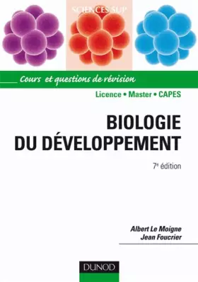 Couverture du produit · Biologie du développement - 7e édition: Cours et questions de révision