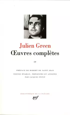 Couverture du produit · Green : Oeuvres complètes, tome 4