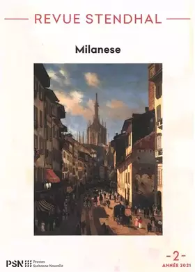 Couverture du produit · Revue Stendhal, No 2/2021. Milanese