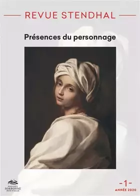 Couverture du produit · REVUE STENDHAL, NO 1/2020. PRESENCES DU PERSONNAGE