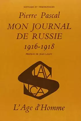 Couverture du produit · Mon journal de russie 1916-1918