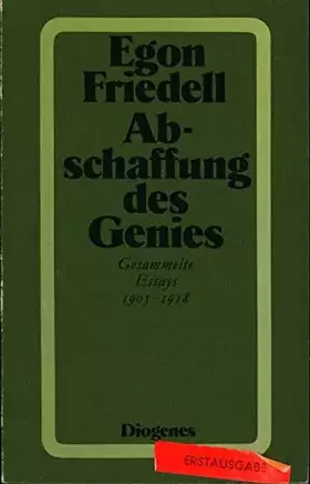 Couverture du produit · Abschaffung des Genies