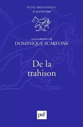 Couverture du produit · De la trahison