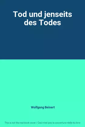 Couverture du produit · Tod und jenseits des Todes