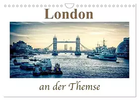 Couverture du produit · London an der Themse (Wandkalender 2026 DIN A4 quer), CALVENDO Monatskalender: Erleben Sie die Metropole von London im Retro St