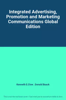 Couverture du produit · Integrated Advertising, Promotion and Marketing Communications Global Edition