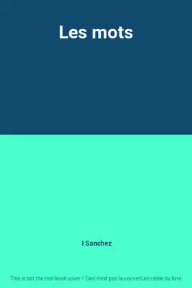 Couverture du produit · Les mots