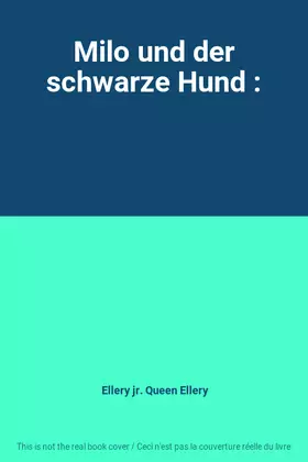 Couverture du produit · Milo und der schwarze Hund :