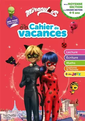 Couverture du produit · Miraculous - De la Moyenne à la Grande Section - Cahier de vacances 2025