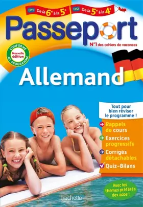 Couverture du produit · Passeport - Allemand - De la 6e à la 5e - Cahier de vacances 2025
