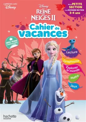 Couverture du produit · Disney - La Reine des Neiges - De la Petite à la Moyenne Section - Cahier de vacances 2025