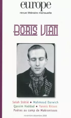 Couverture du produit · Europe, N° 967-968 : Boris Vian