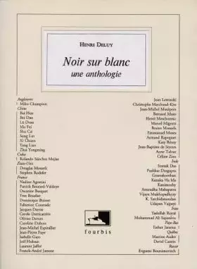 Couverture du produit · Noir sur blanc : Une anthologie