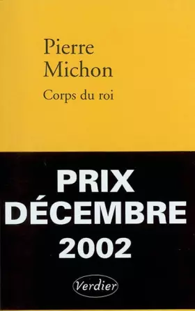 Couverture du produit · Corps du Roi - Prix Décembre 2002
