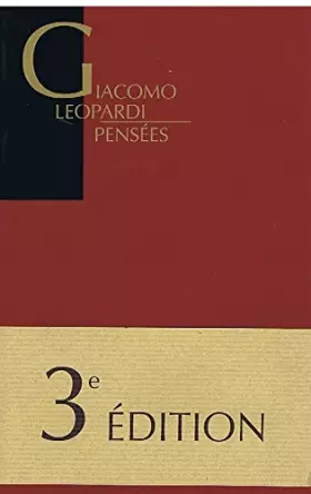 Couverture du produit · Pensées, 3e édition